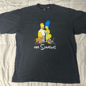 Simpsons Charcoal Oversized T-Shirt